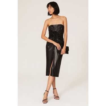 Rachel Comey Spina Faux Leather Dress Black 10 - image 1
