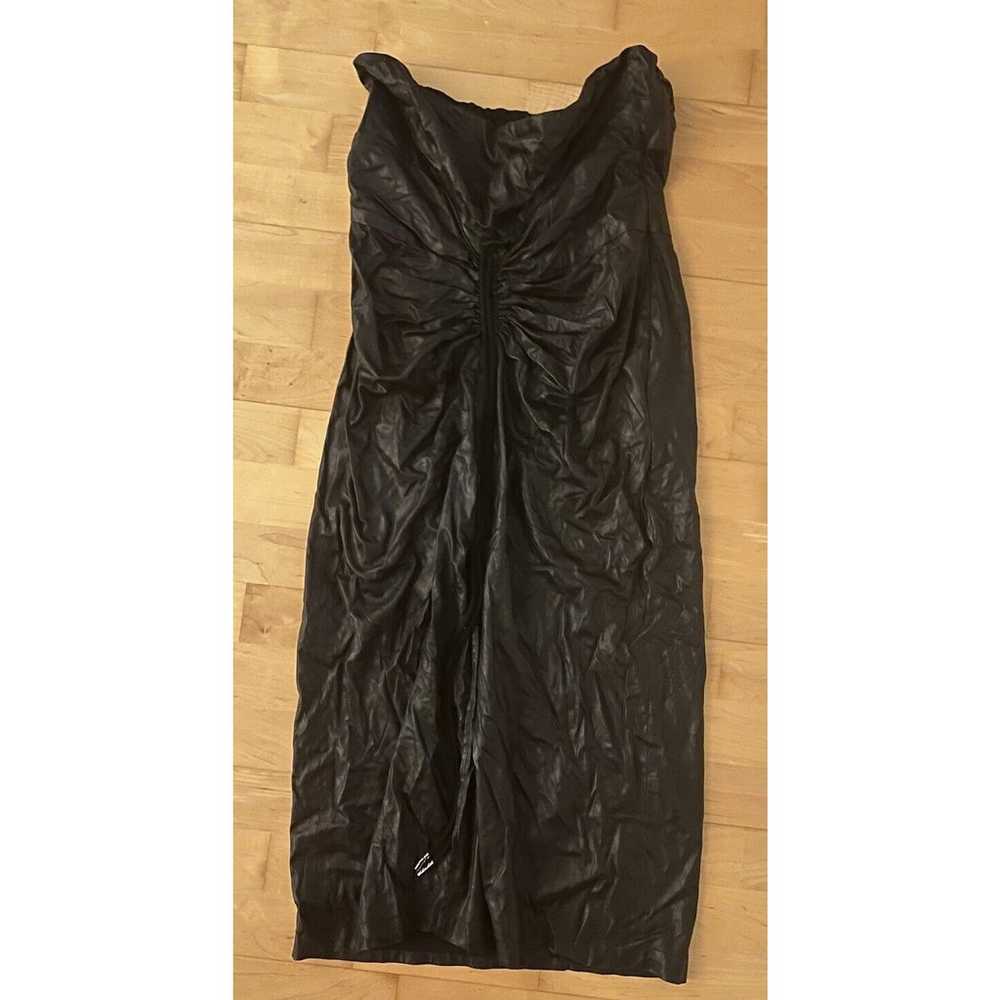Rachel Comey Spina Faux Leather Dress Black 10 - image 3