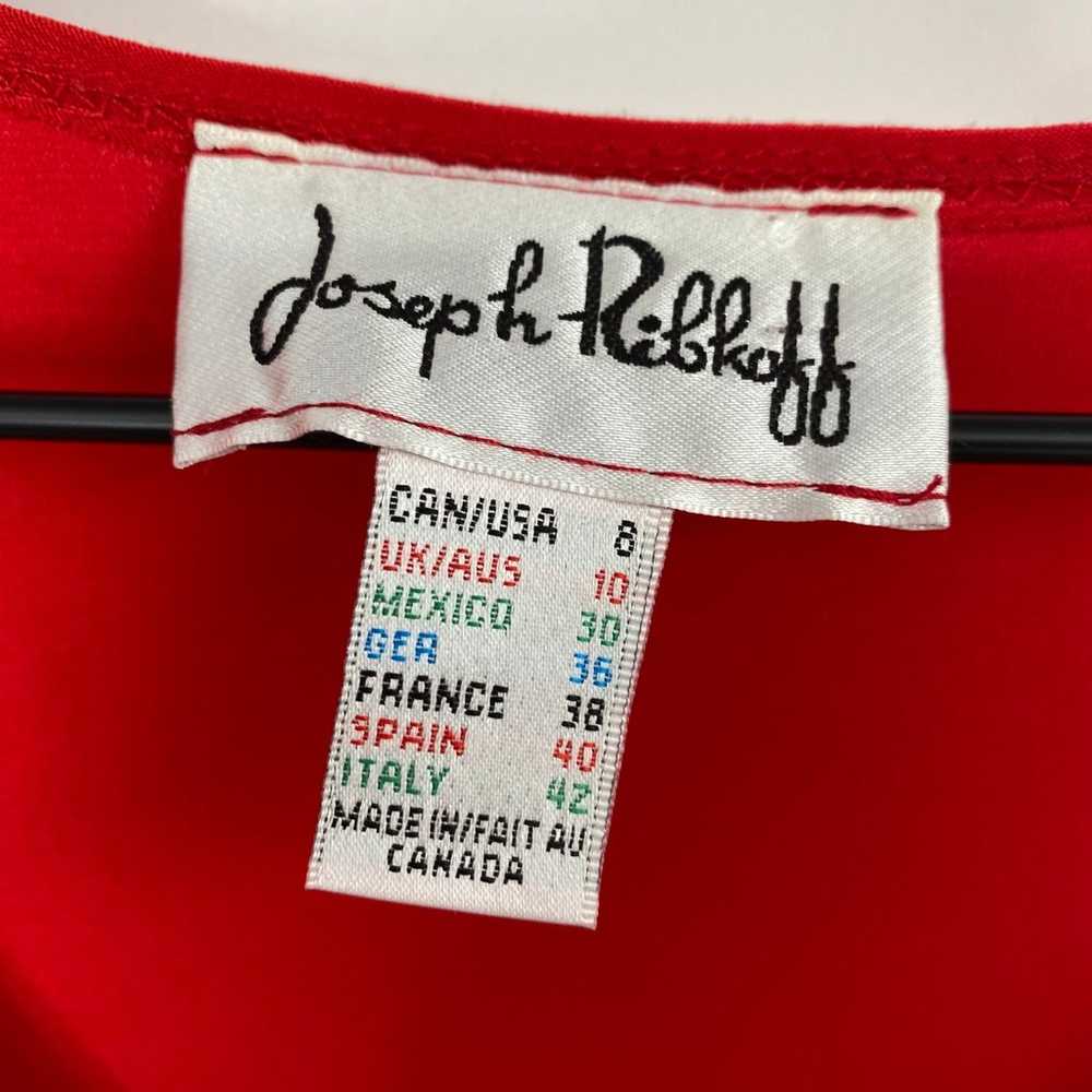 Joseph Ribkoff Dress Faux Wrap Stretchy Jersey Kn… - image 5