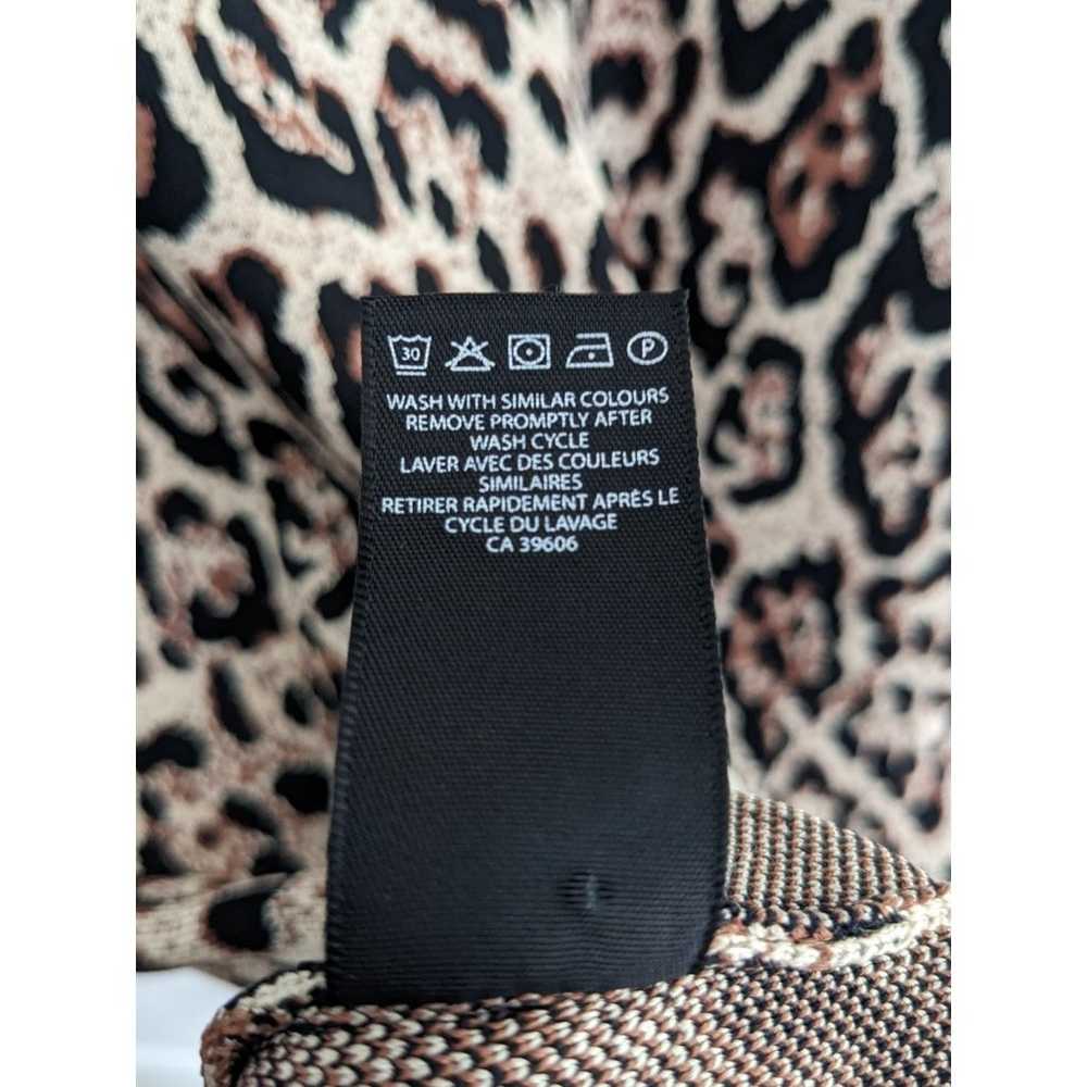 EUC Pink Tartan Leopard Print Bodycon Dress Size … - image 8