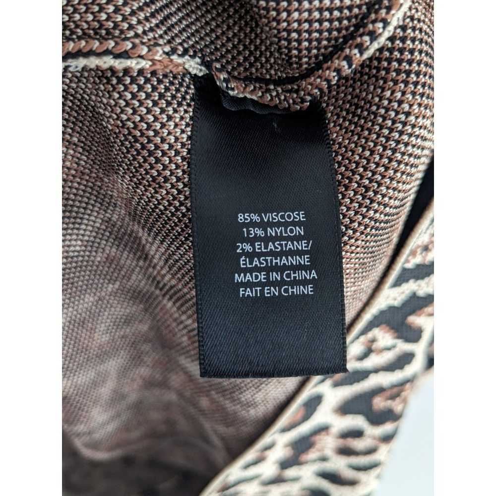 EUC Pink Tartan Leopard Print Bodycon Dress Size … - image 9