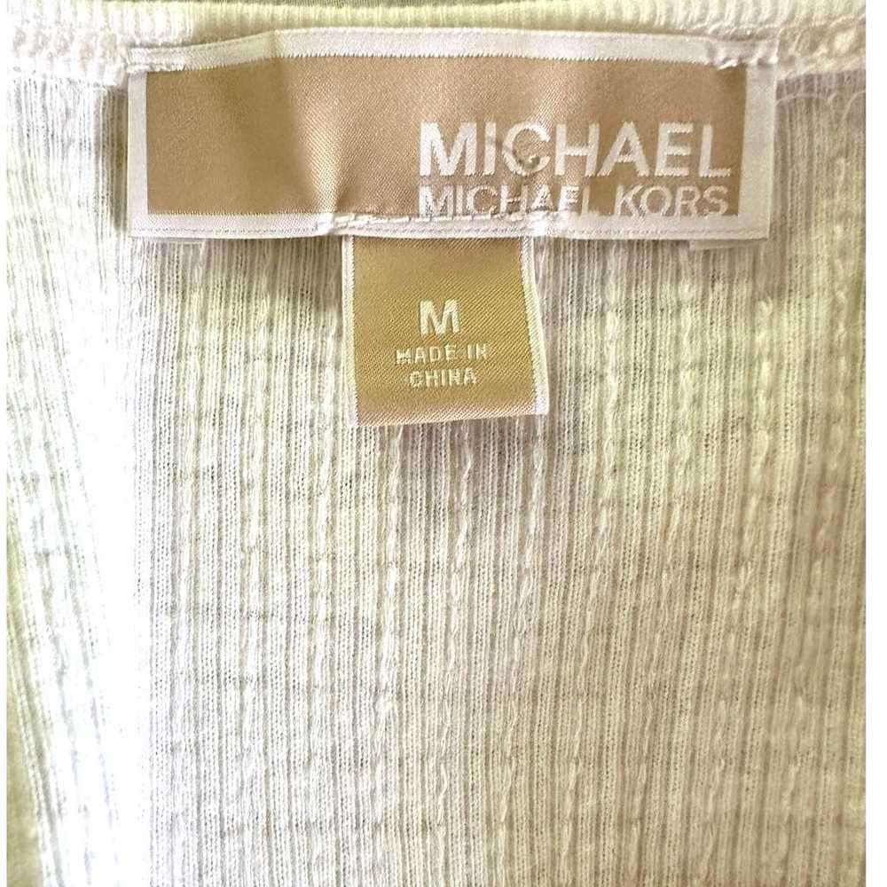 Michael Kors White Sequin Stretch Knit Dress size… - image 3