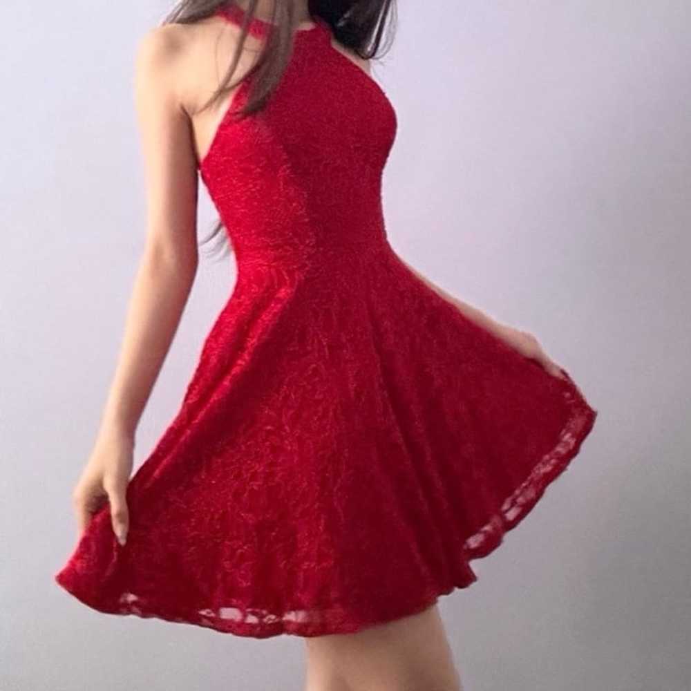 B. Smart Red Short Prom Dress - image 2