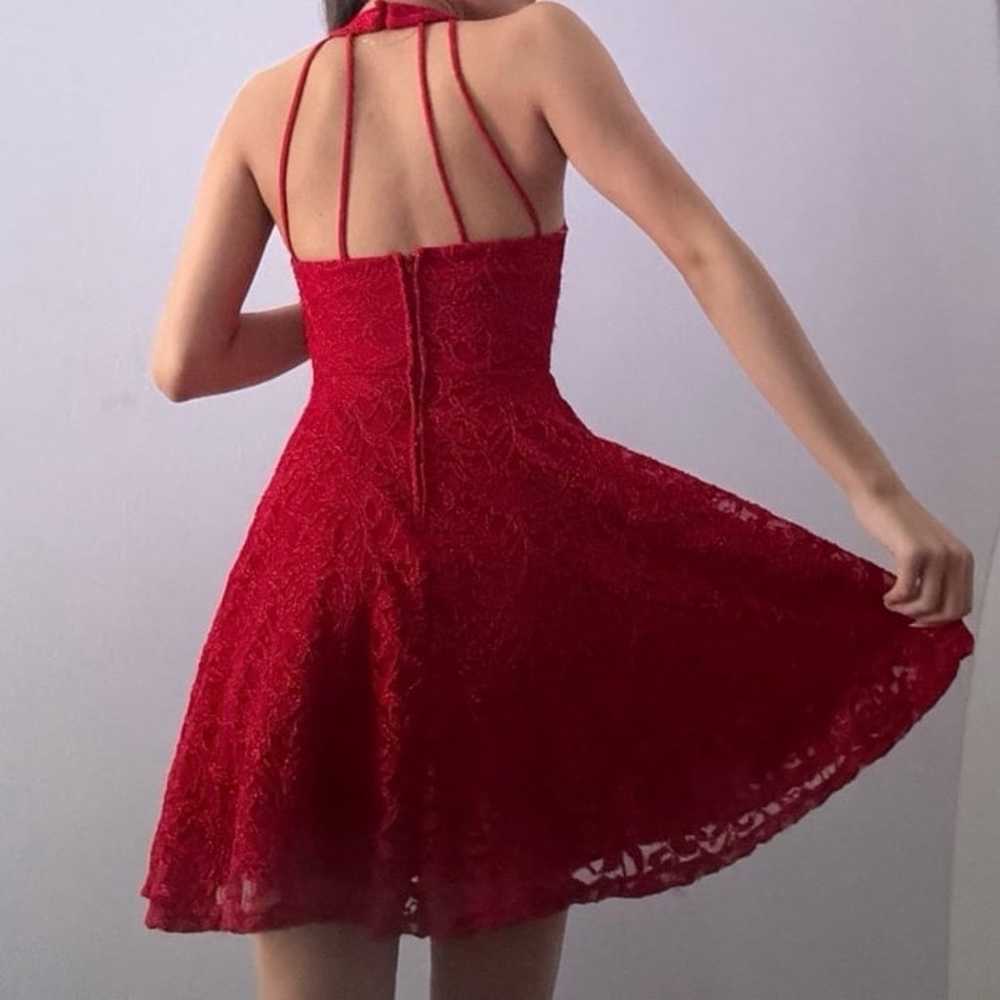 B. Smart Red Short Prom Dress - image 3