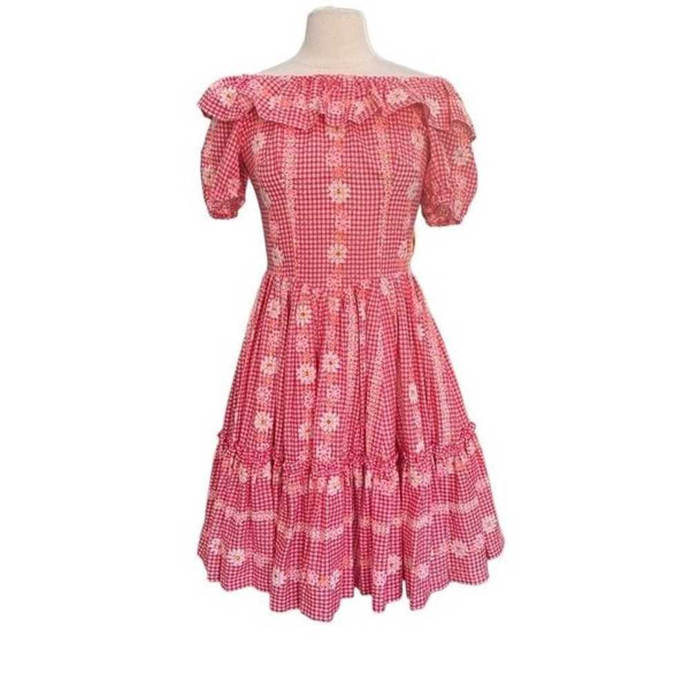 Vintage  Square Dance Dress Circle Skirt Western … - image 1