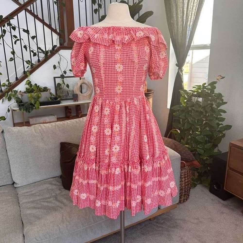 Vintage  Square Dance Dress Circle Skirt Western … - image 2