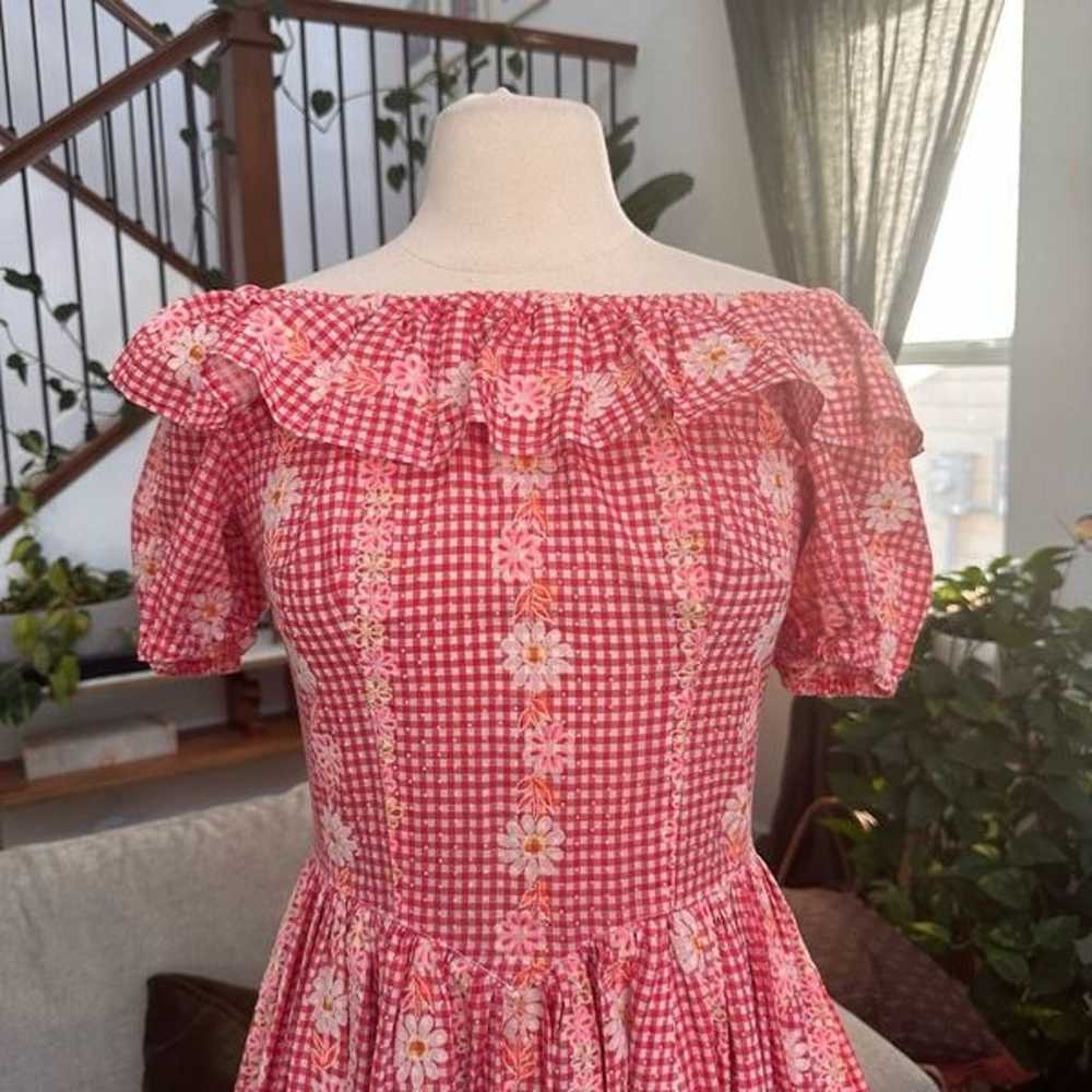 Vintage  Square Dance Dress Circle Skirt Western … - image 3