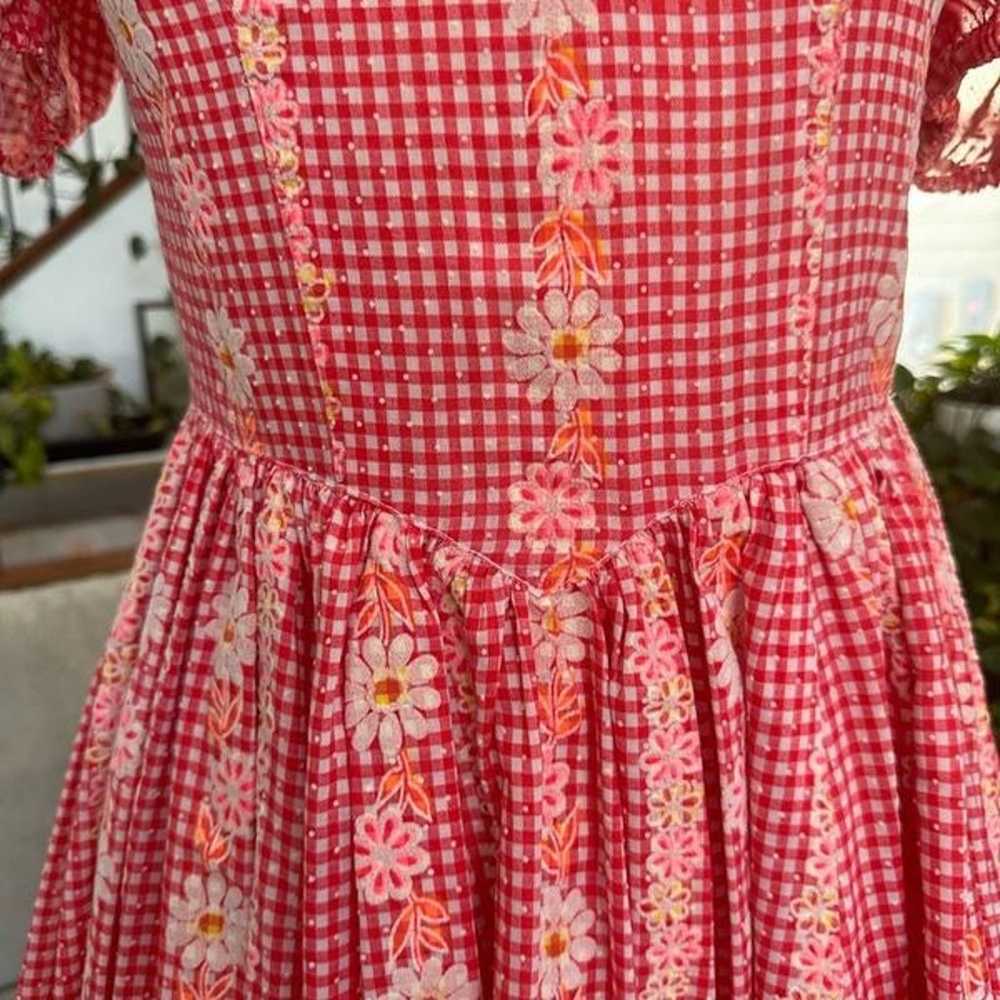 Vintage  Square Dance Dress Circle Skirt Western … - image 8