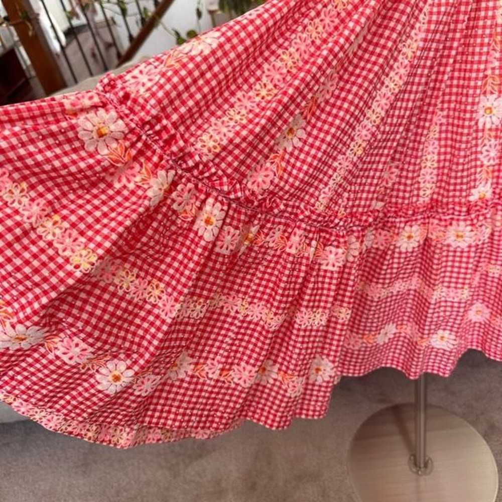 Vintage  Square Dance Dress Circle Skirt Western … - image 9