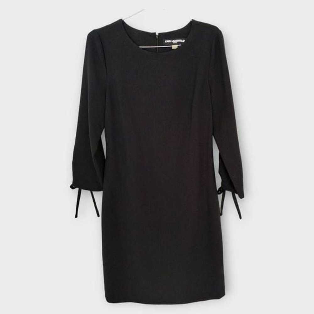 Karl Lagerfeld Paris Womens Dress Sz 6 Black Crep… - image 7