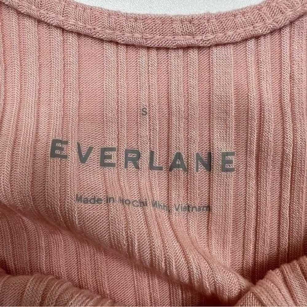 Everlane Lettuce Hem Ribbed Sleeveless Dress Blus… - image 11