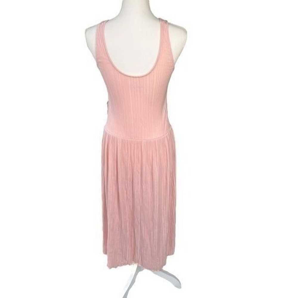 Everlane Lettuce Hem Ribbed Sleeveless Dress Blus… - image 3