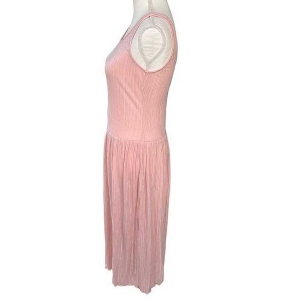 Everlane Lettuce Hem Ribbed Sleeveless Dress Blus… - image 4