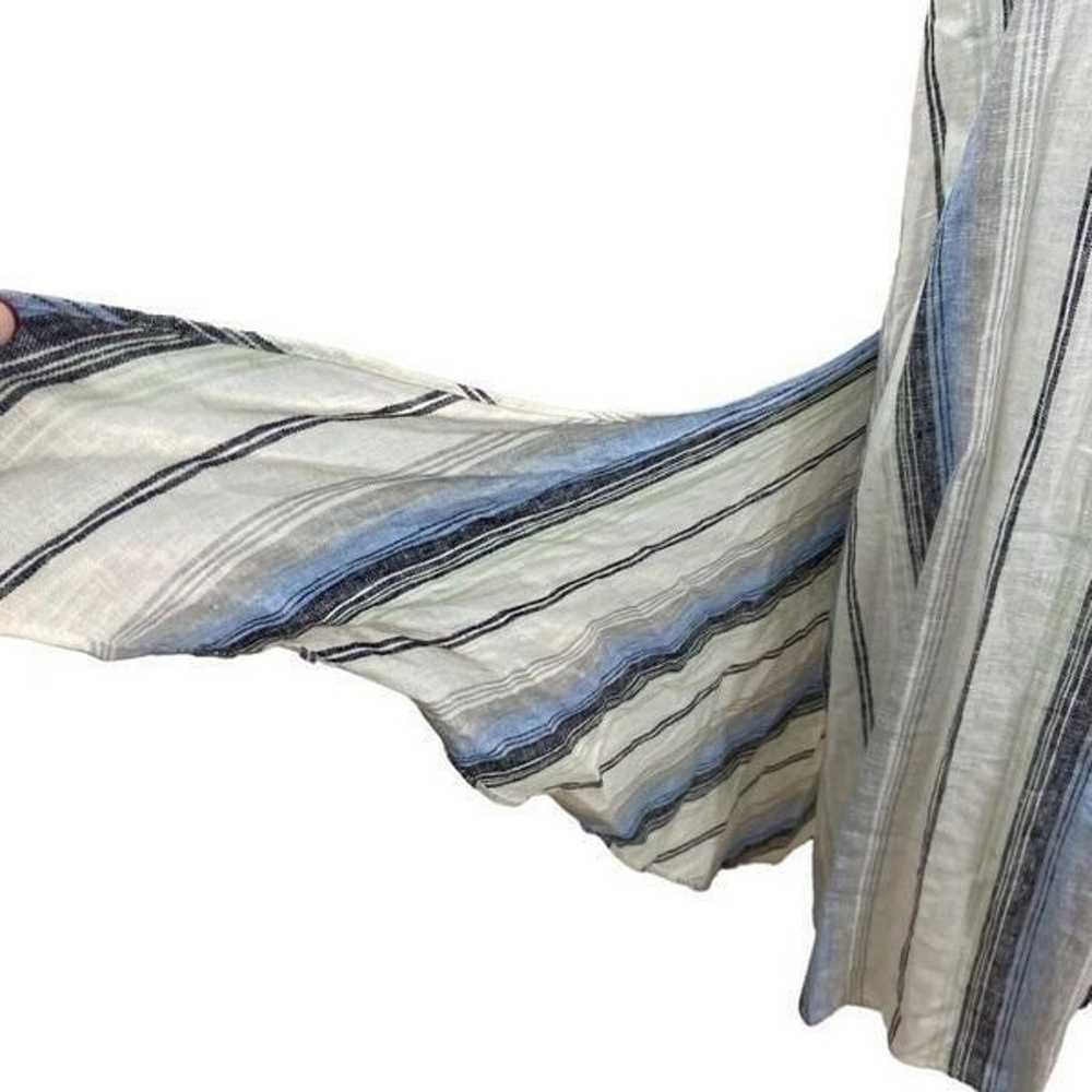 Drew Brand Linen Blend Sleeveless Tie Front Midi … - image 5