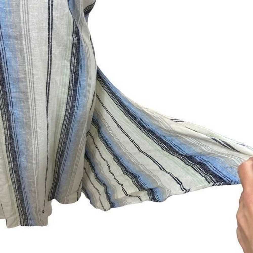 Drew Brand Linen Blend Sleeveless Tie Front Midi … - image 6