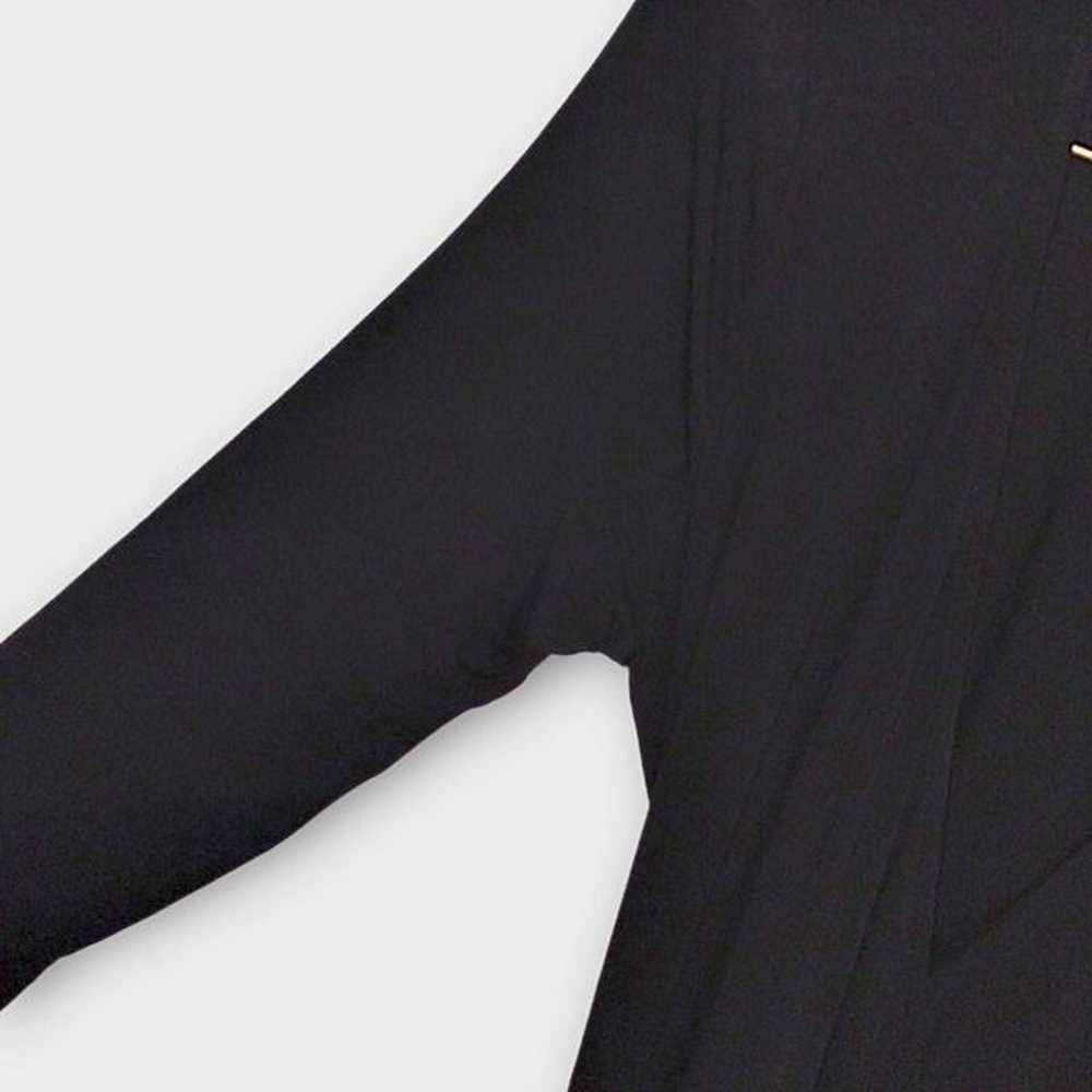 Lulus Dress Maxi Sz Large Black Jersey Garden Dis… - image 11