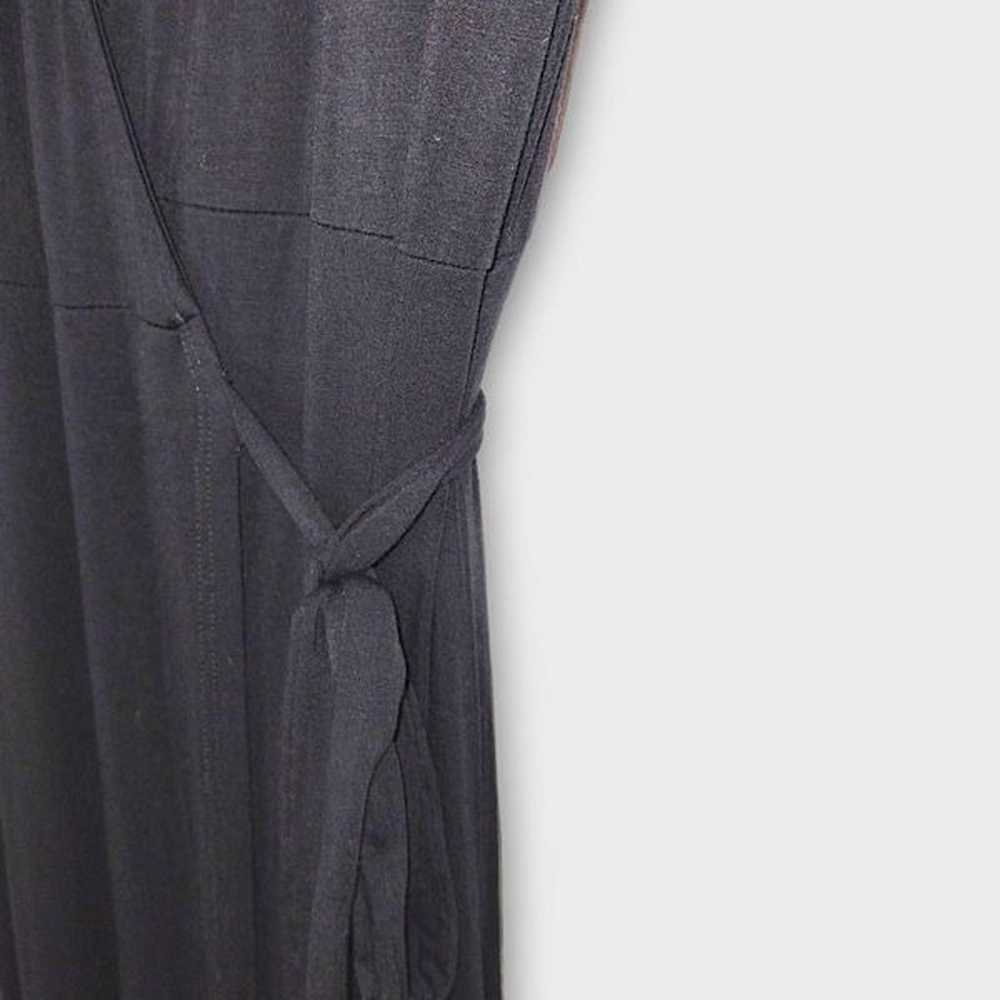 Lulus Dress Maxi Sz Large Black Jersey Garden Dis… - image 5