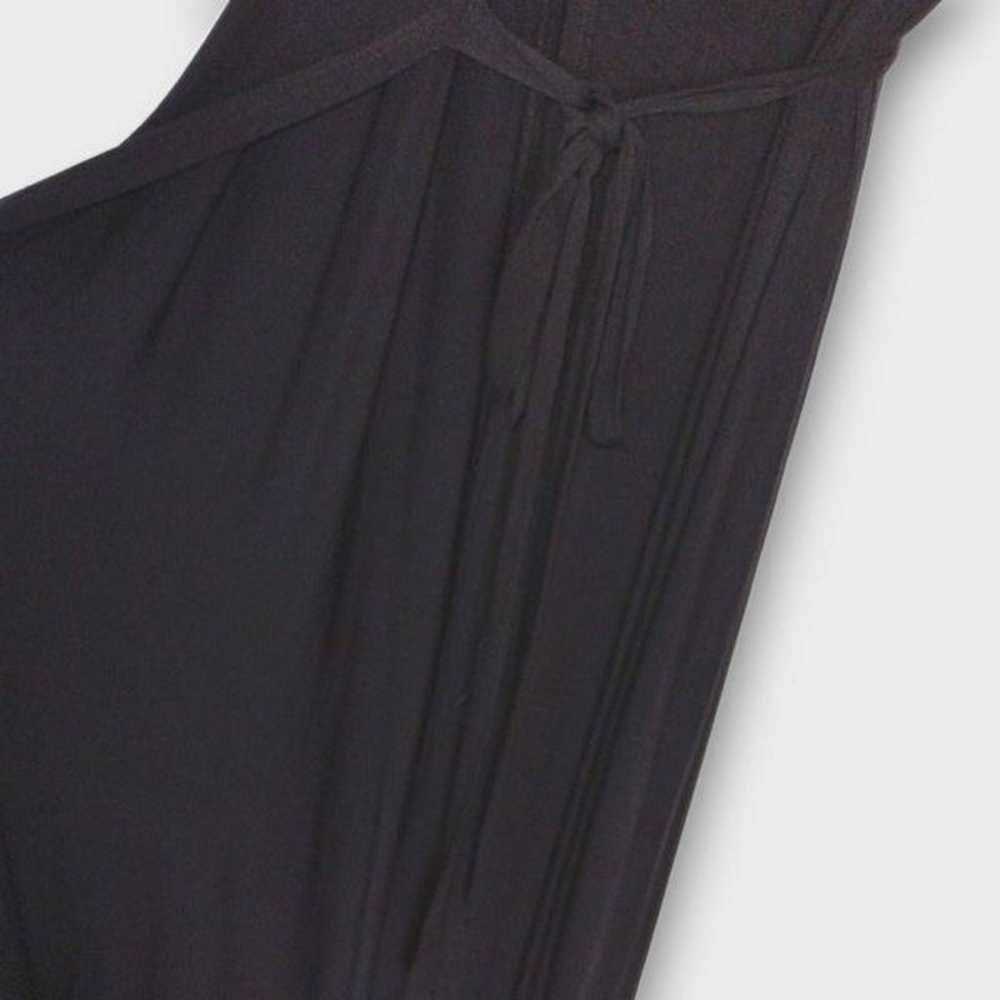 Lulus Dress Maxi Sz Large Black Jersey Garden Dis… - image 9