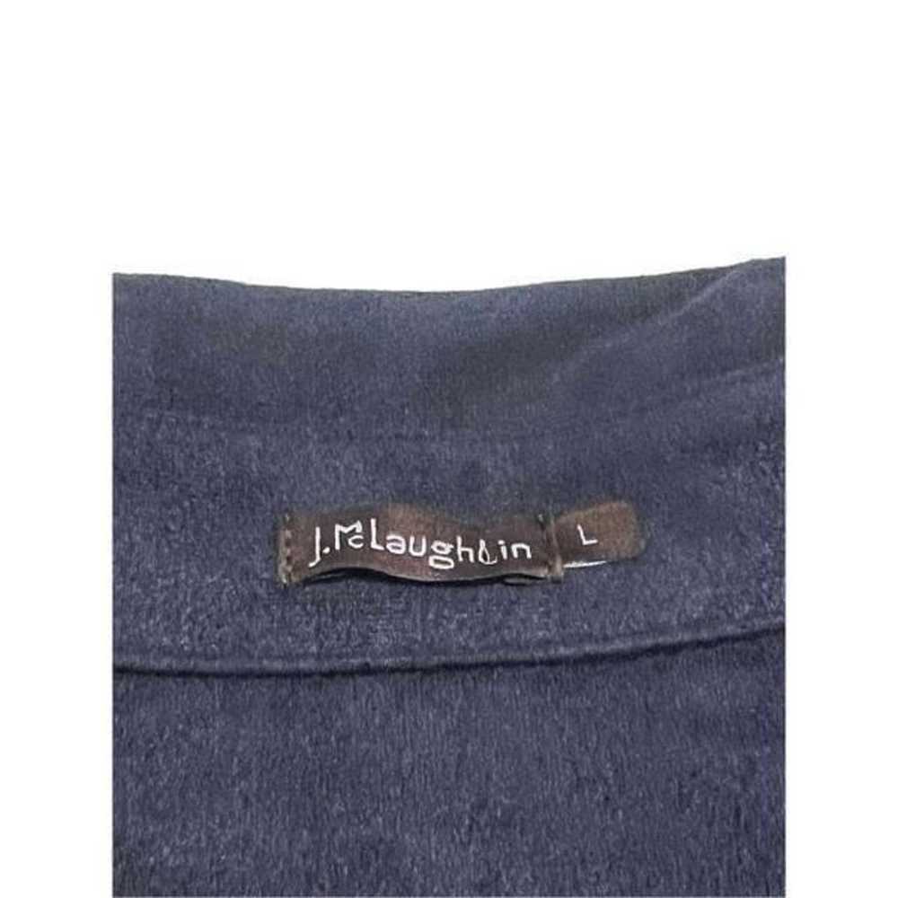 J. McLaughlin Ilyia Long Sleeve Shirt Dress Navy … - image 3