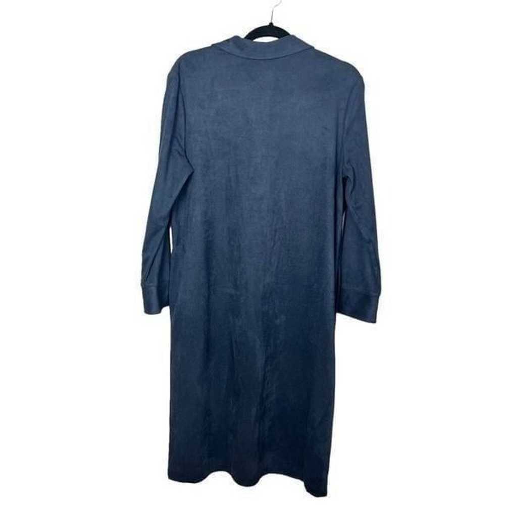 J. McLaughlin Ilyia Long Sleeve Shirt Dress Navy … - image 6
