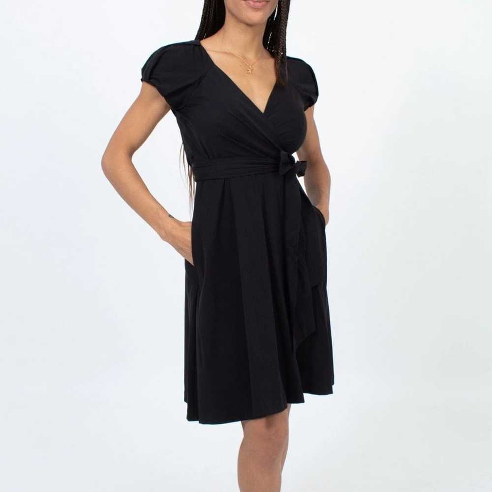 Diane Von Furstenburg DVF Peyton Black Wrap Dress… - image 2
