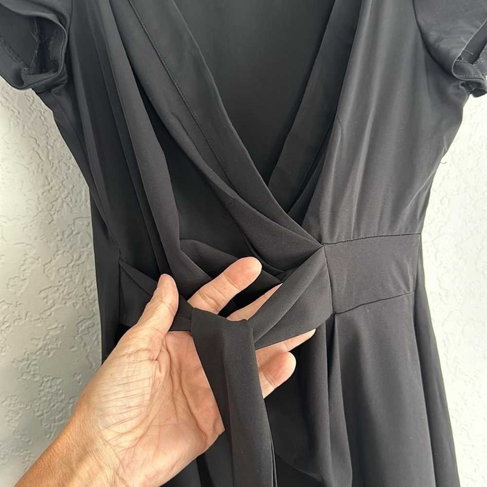 Diane Von Furstenburg DVF Peyton Black Wrap Dress… - image 7