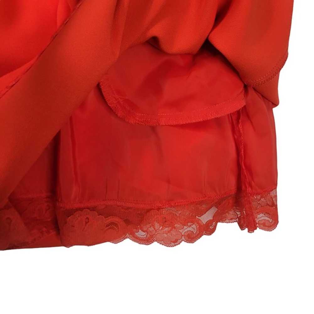 Trina Turk Mini Dress Red Orange with Pockets siz… - image 5