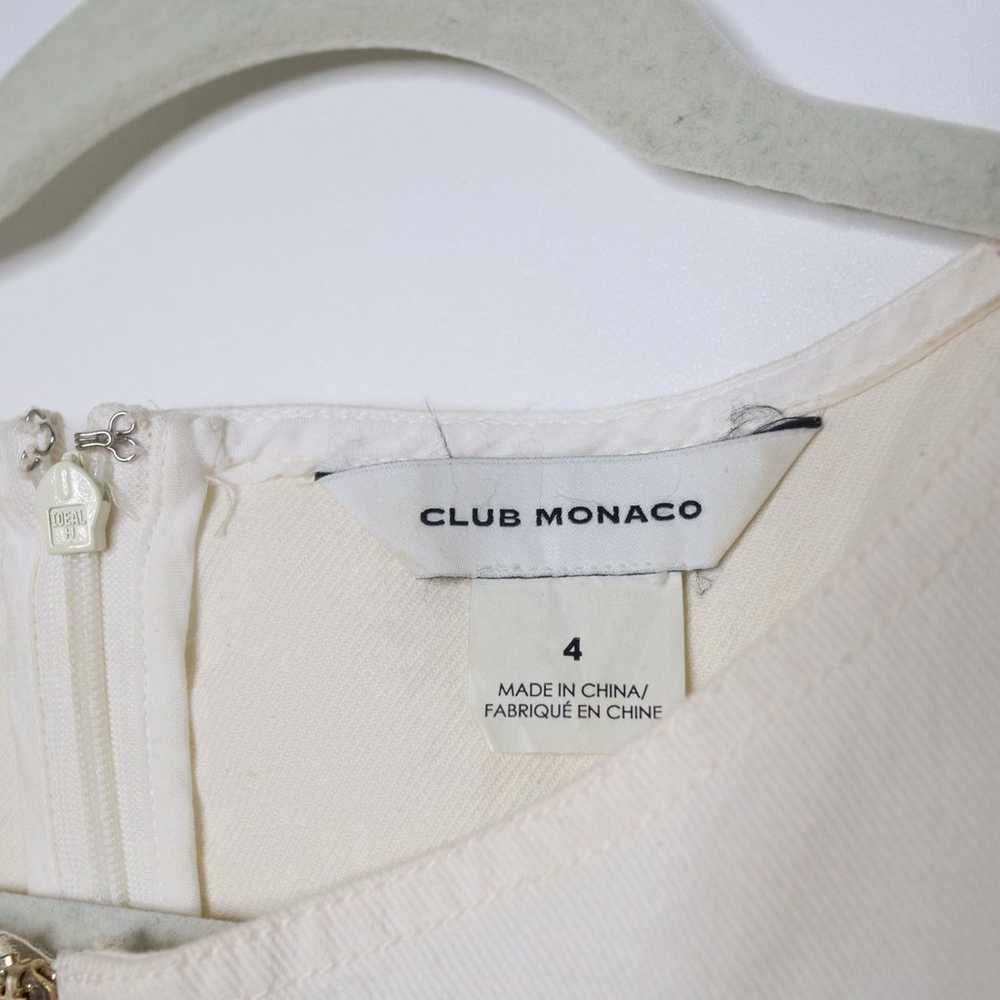 CLUB MONACO Lizel Zip Front Denim Dress Belted Sl… - image 12