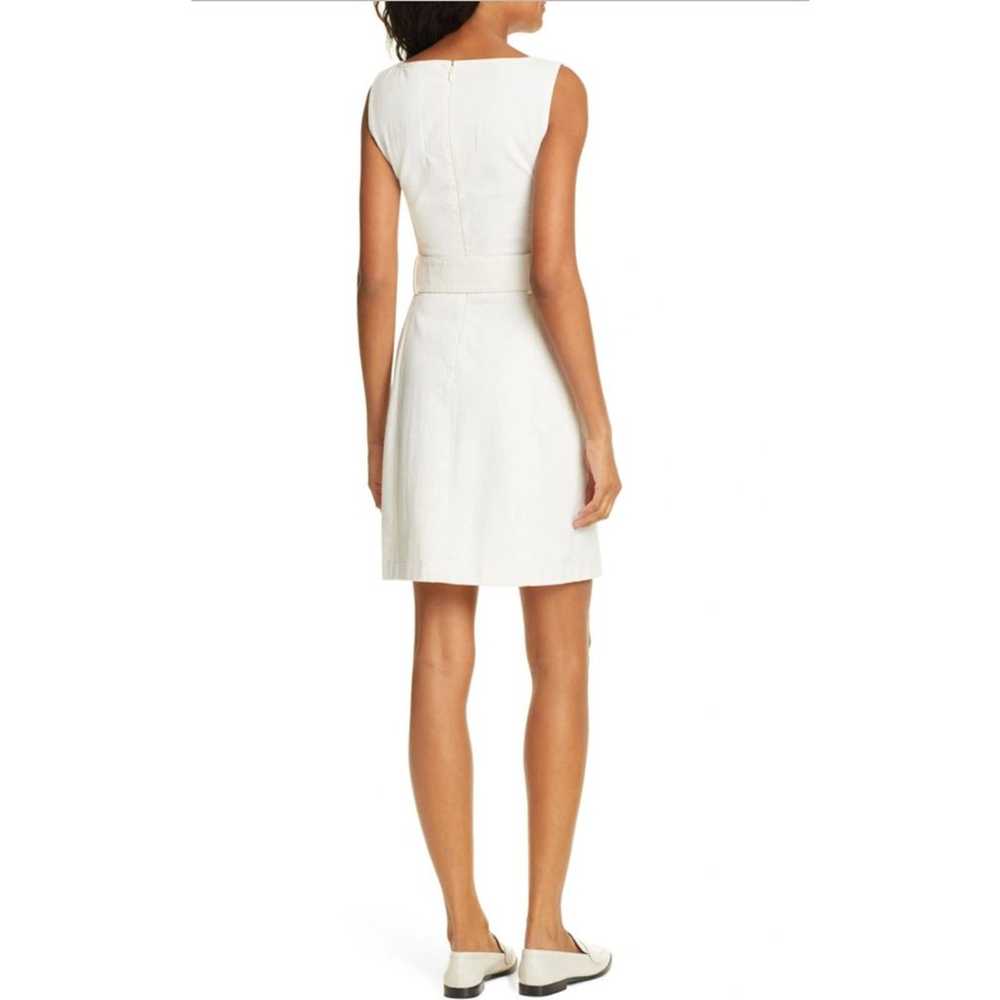 CLUB MONACO Lizel Zip Front Denim Dress Belted Sl… - image 3