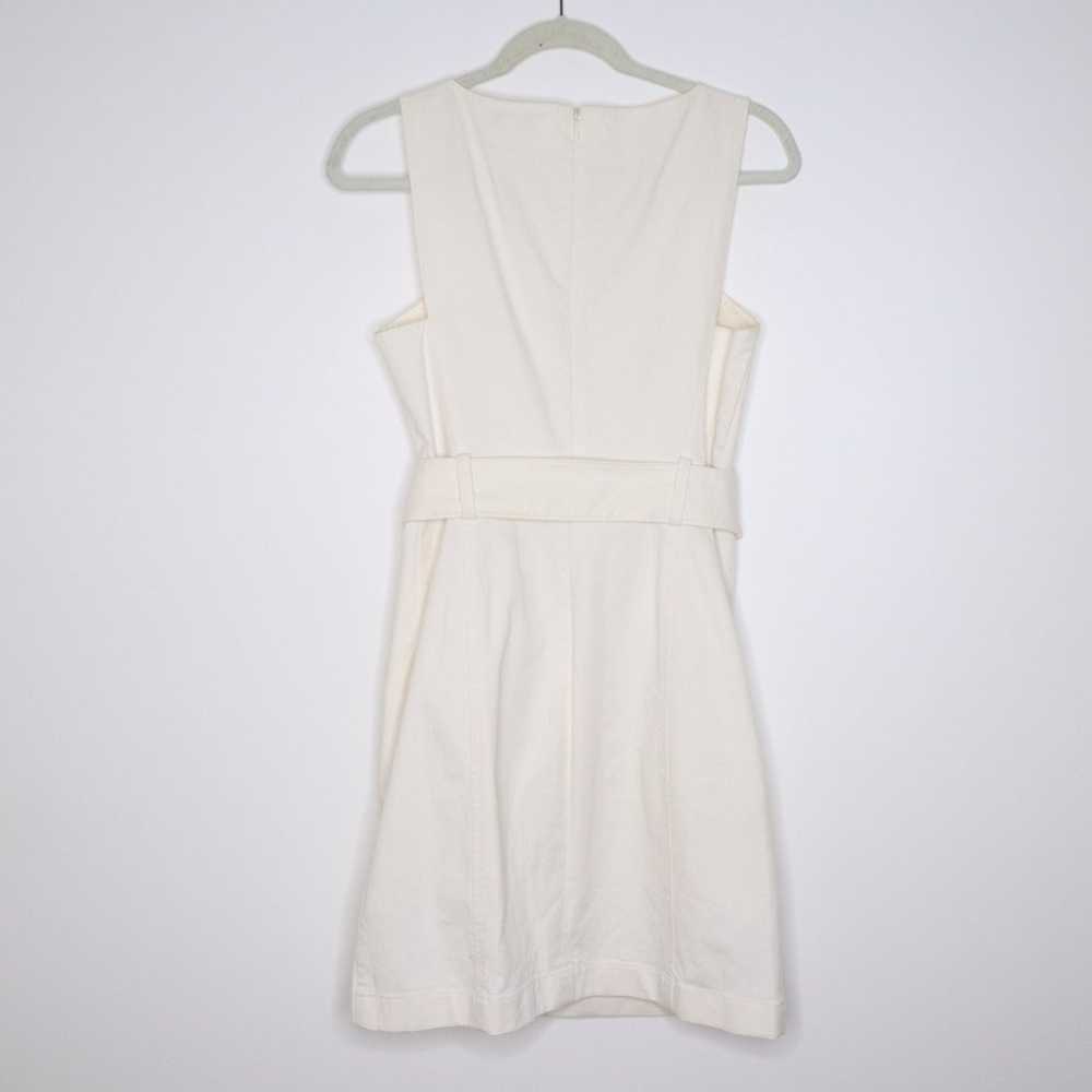 CLUB MONACO Lizel Zip Front Denim Dress Belted Sl… - image 9