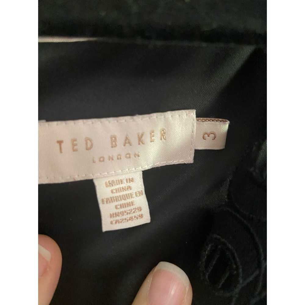Ted Baker Emalise Embroidered Black Skater Dress … - image 6