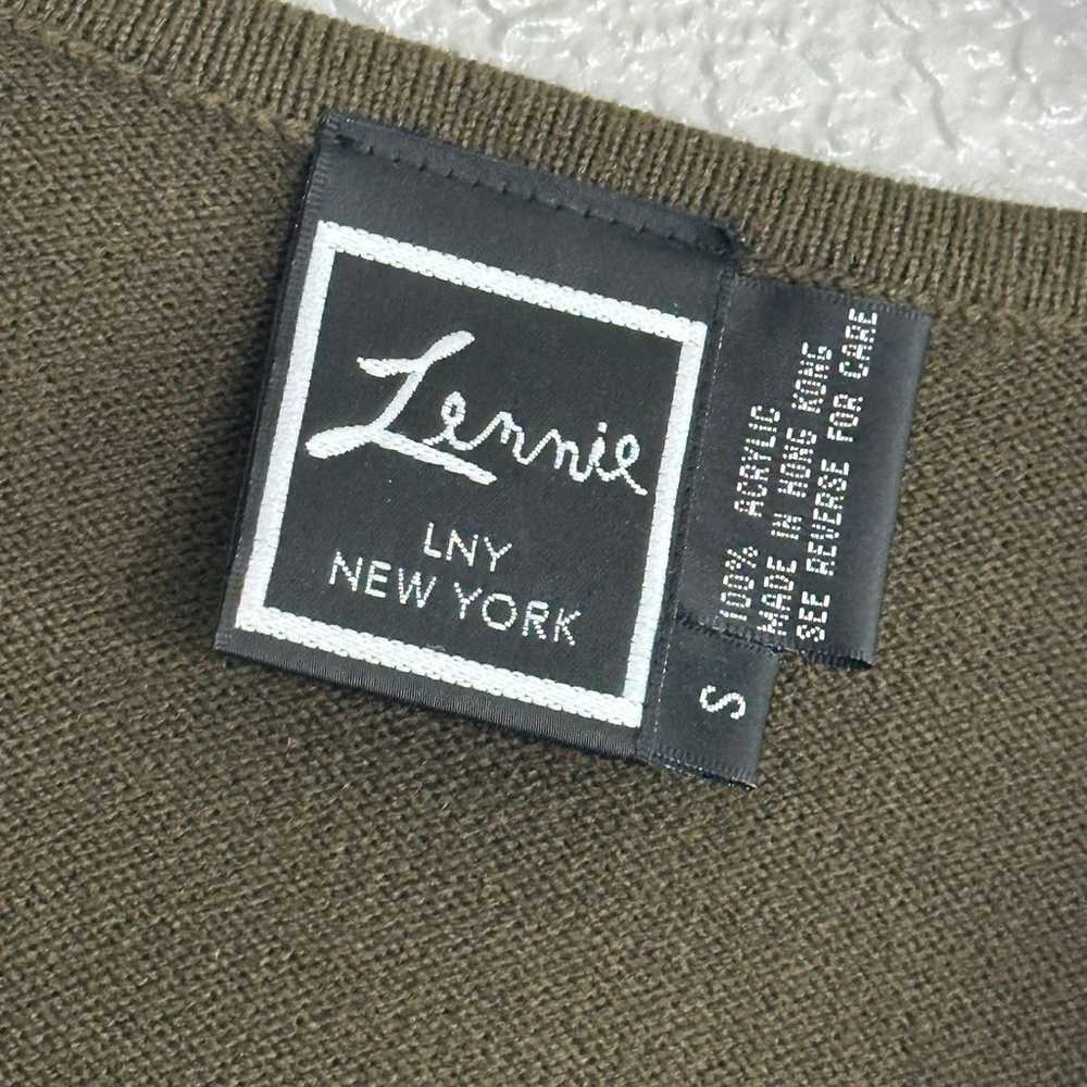 Lennie LNY New York Wrap Sweater Dress Thick Oliv… - image 2