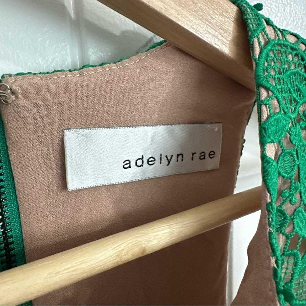 NWOT Adelyn Rae Green Lace Sleeveless Dress Sz Sm… - image 4