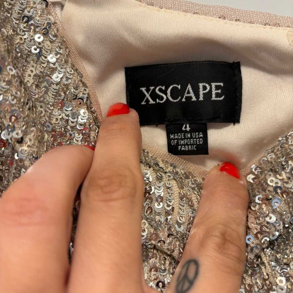 Xscape One Shoulder Sequin Gown - image 5