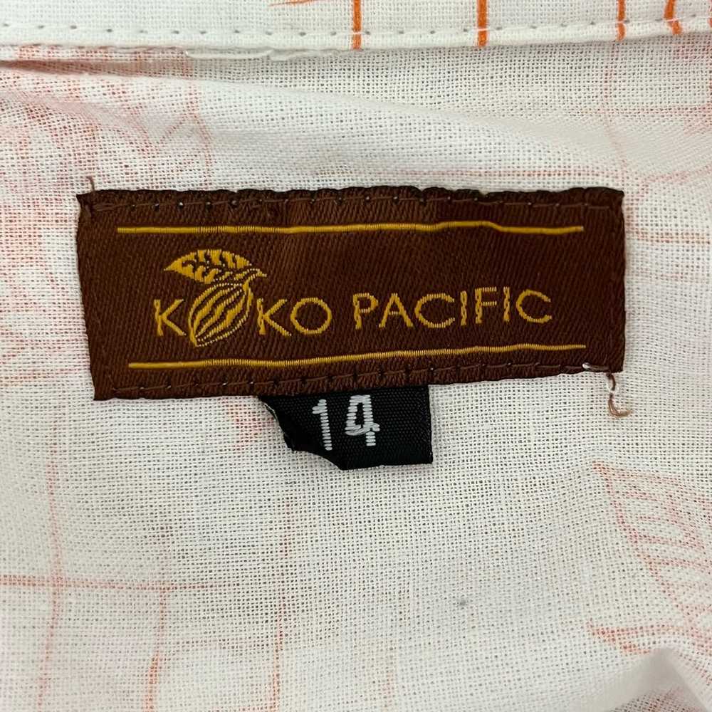 Koko Pacific Tropical Print Long Sleeve Midi Dres… - image 3