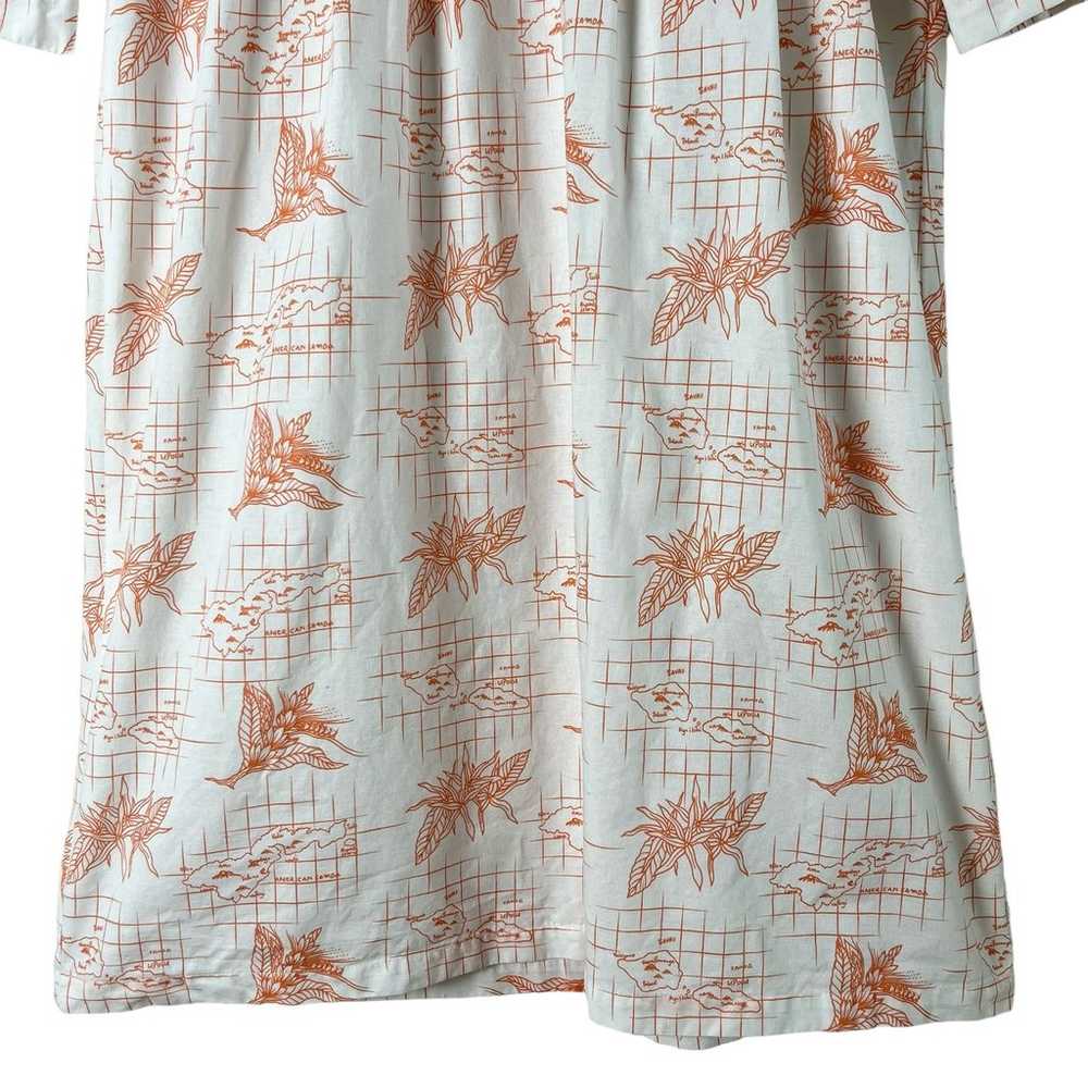 Koko Pacific Tropical Print Long Sleeve Midi Dres… - image 6