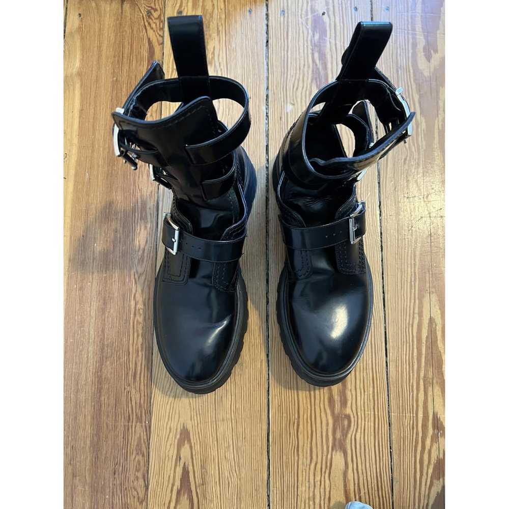 Alexander McQueen Leather biker boots - image 2