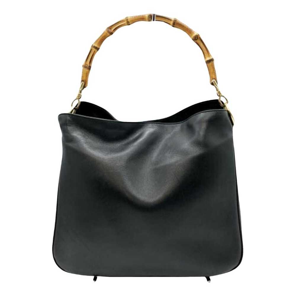 Gucci Bamboo leather handbag - image 1