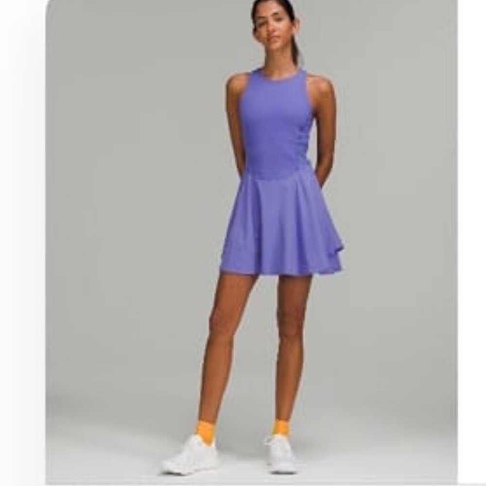 Lululemon Court Crush Tennis Dress Colour Charged… - image 1