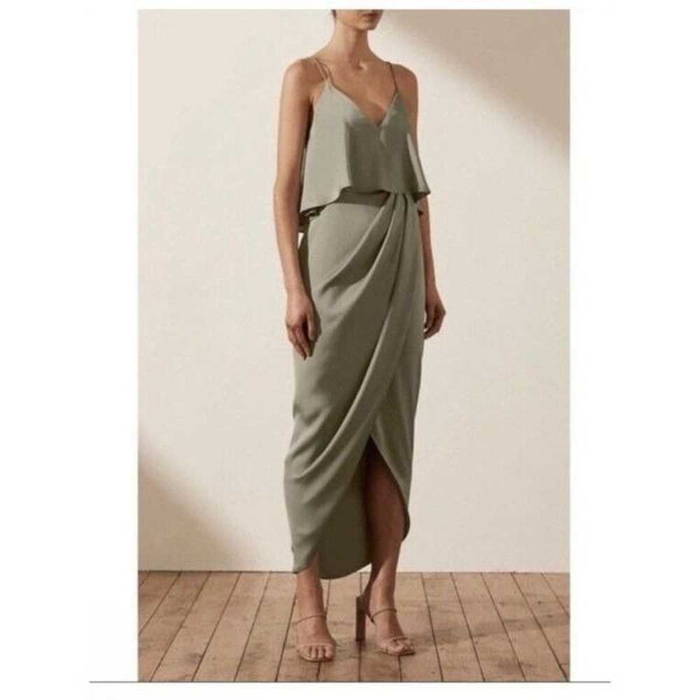 SHONA JOY Womens LUXE COCKTAIL FRILL Midi Dress S… - image 2
