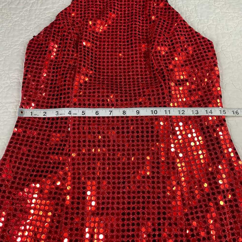 Vintage Frederick Of Hollywood Sequin Halter Body… - image 10