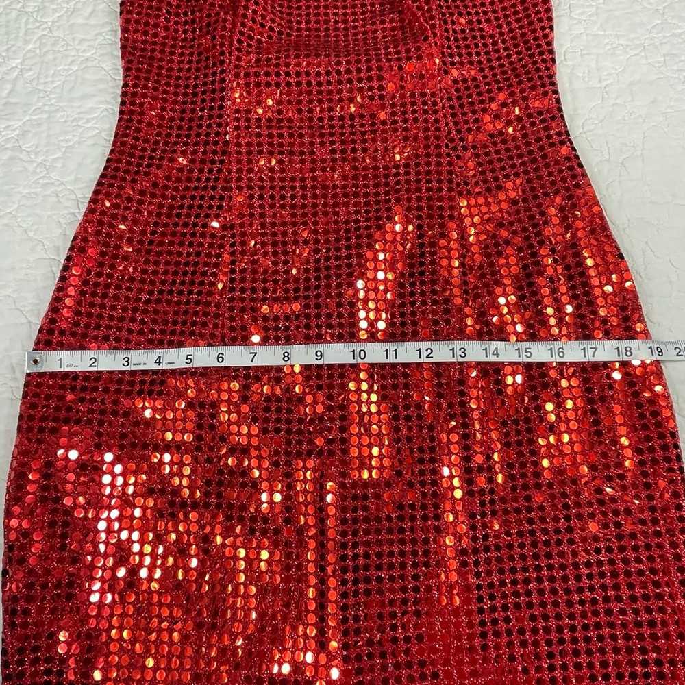 Vintage Frederick Of Hollywood Sequin Halter Body… - image 11