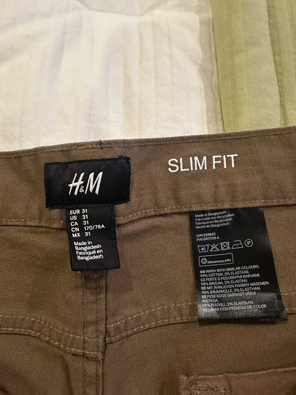H&M H&M Brown Trouser Pants Size 31 - image 3