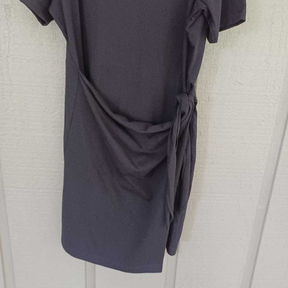 Vince Short Sleeve Side Tie T Shirt Dress Cotton … - image 4