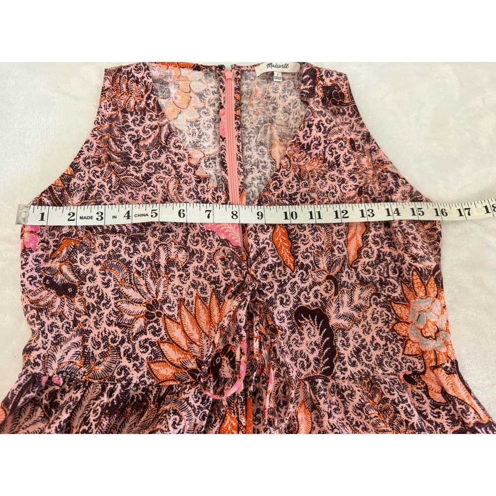 NWOT Madewell Lace-Up Ruffle-Hem Midi Dress in Ba… - image 11