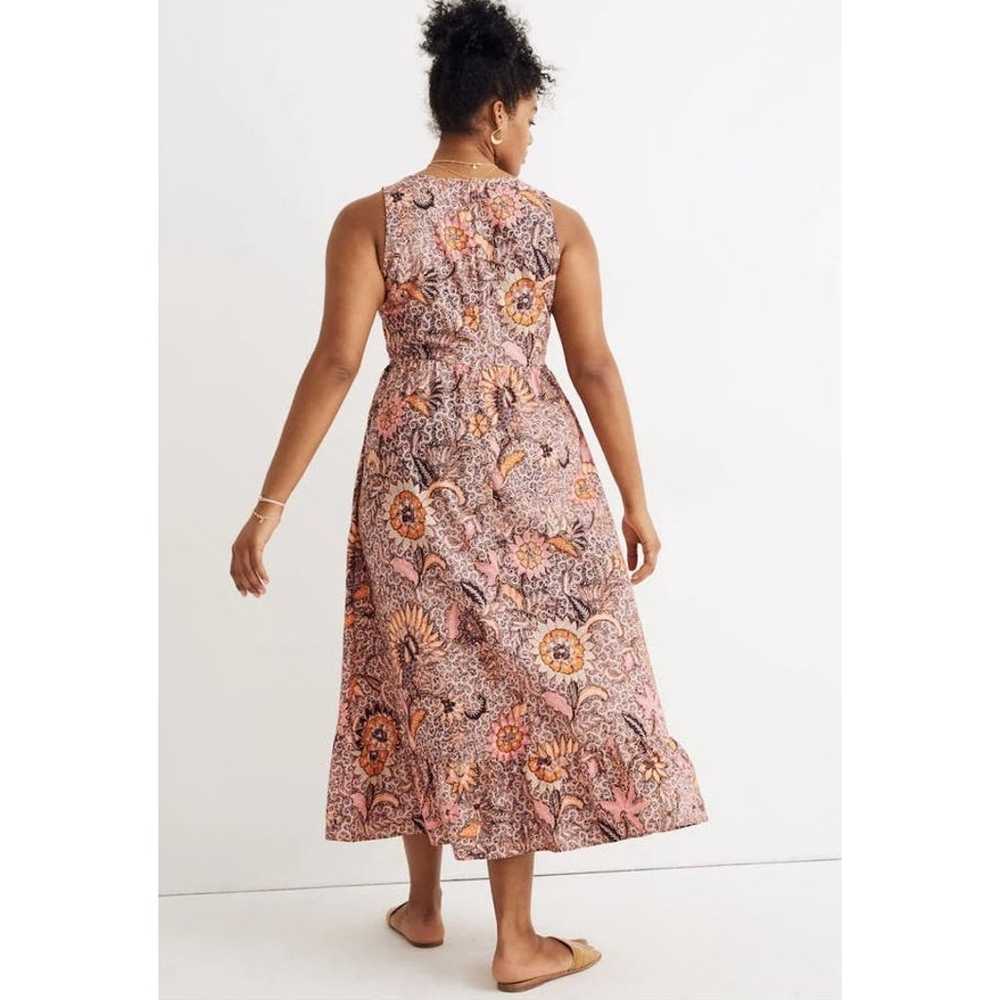 NWOT Madewell Lace-Up Ruffle-Hem Midi Dress in Ba… - image 3