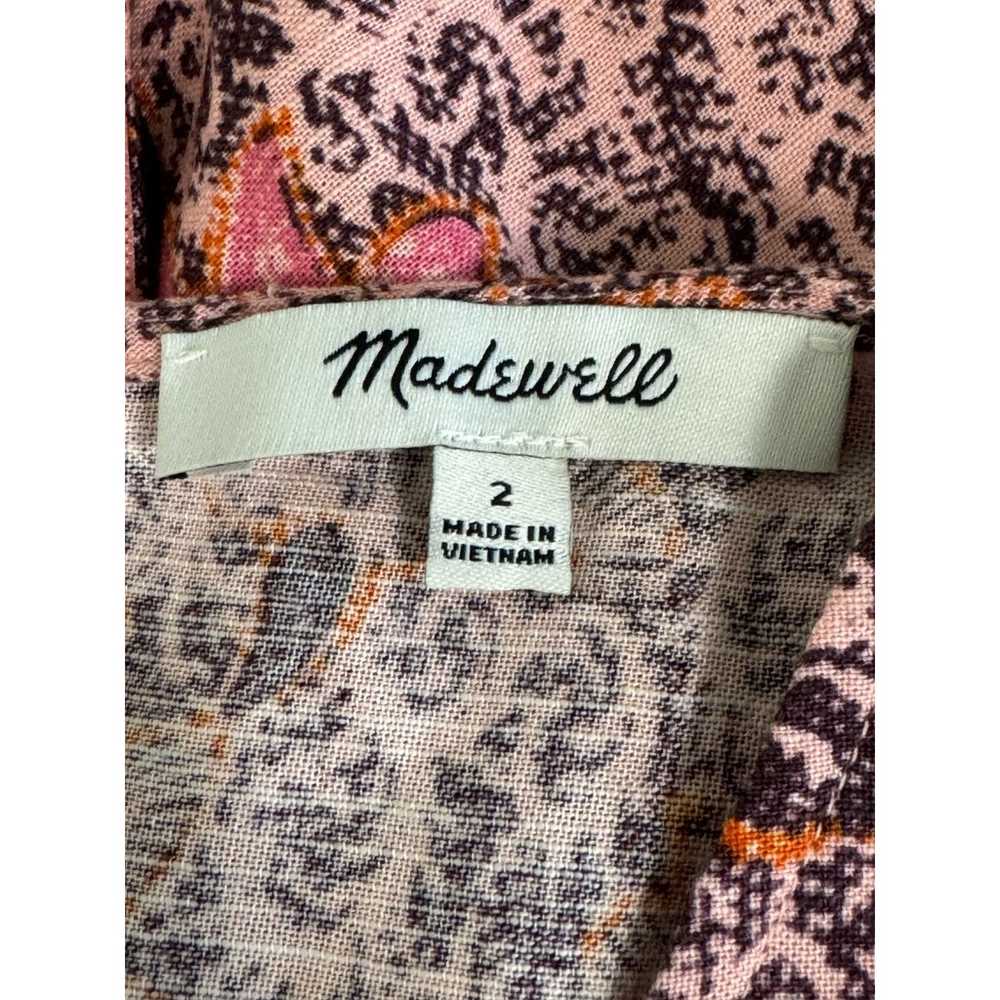 NWOT Madewell Lace-Up Ruffle-Hem Midi Dress in Ba… - image 6