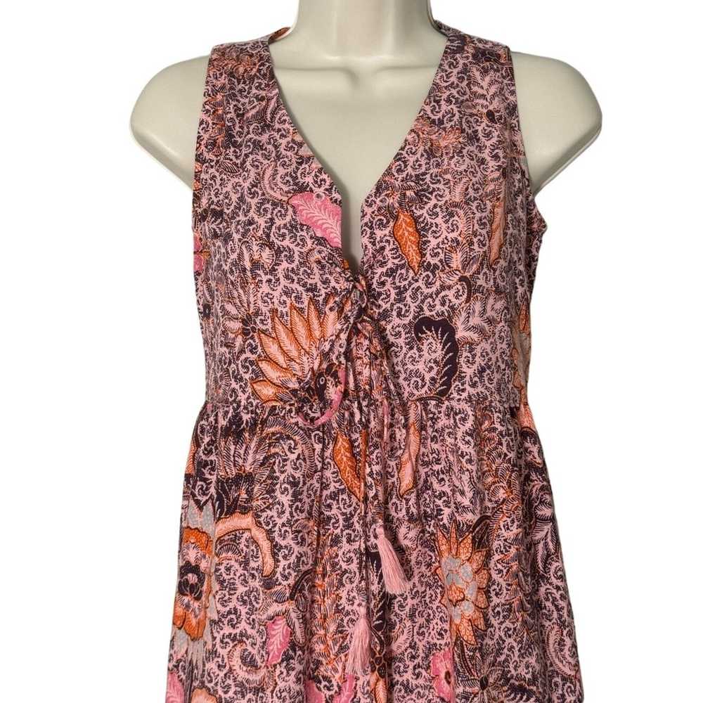NWOT Madewell Lace-Up Ruffle-Hem Midi Dress in Ba… - image 9