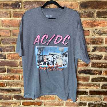 Ac/Dc AC/DC Gray Dirty Deeds Done Dirt Cheap T-Sh… - image 1