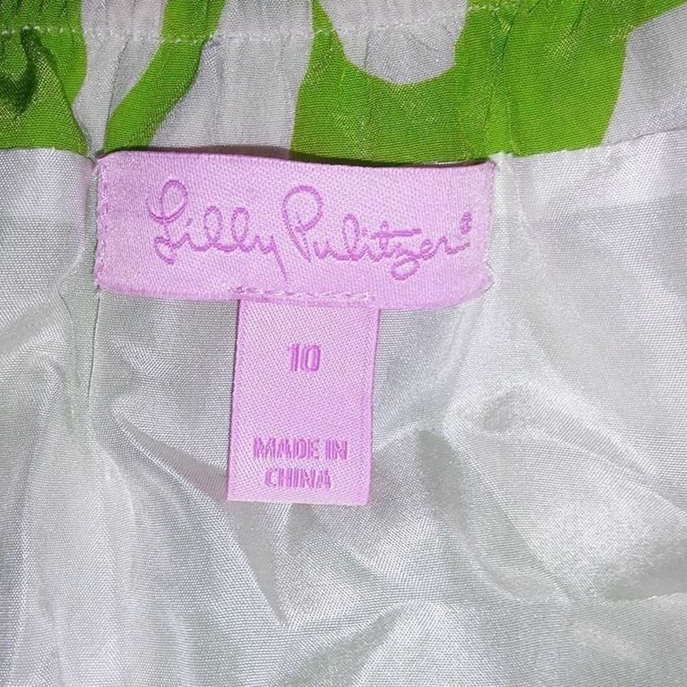 Lilly Pulitzer Dress Womens Size 10 Green White B… - image 11